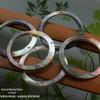 Black Mother-of-Pearl Shell Circle Earrings Hairpin Jewelry Accessory