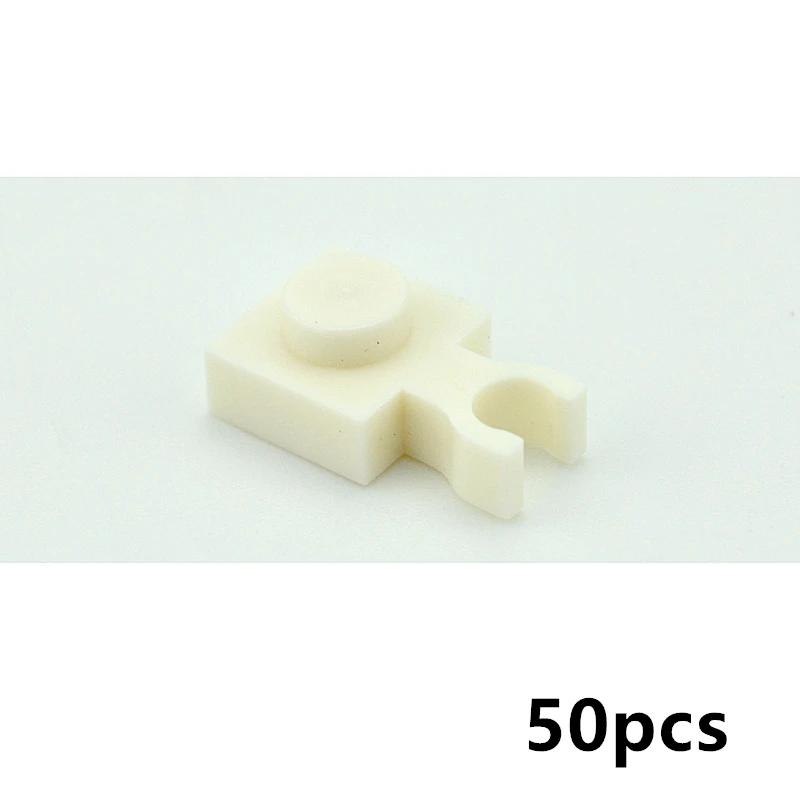 

50Pcs MOC Brick Parts 1x1 Open with O Clip Assmble Particle Building Blocks Accessories DIY Kid Toys Gift Compatible 15712 2555