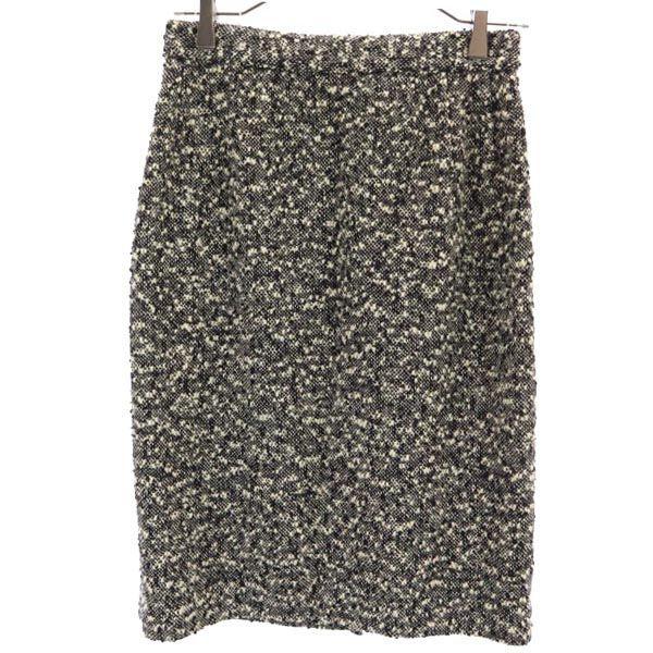 Salvatore Ferragamo Made In Italy Midi Length Wool Blend Skirt 42 Women Used
