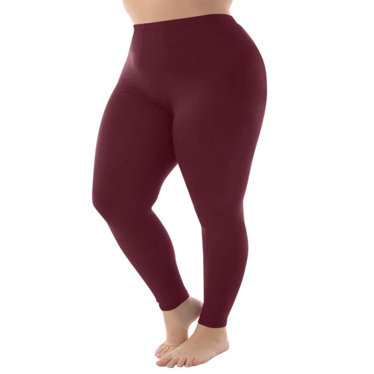 Po-Lifting Trainingsleggings Damen Übergröße Einfarbige