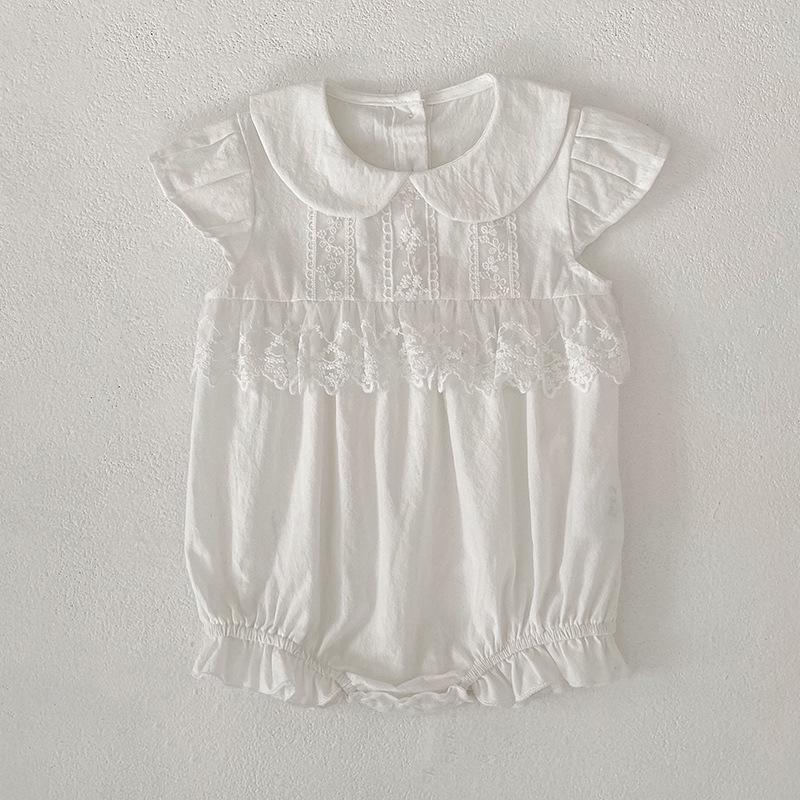 Girls' French Floral Smocked Sleeveless Dress & Baby Bodysuit Set for Sisters