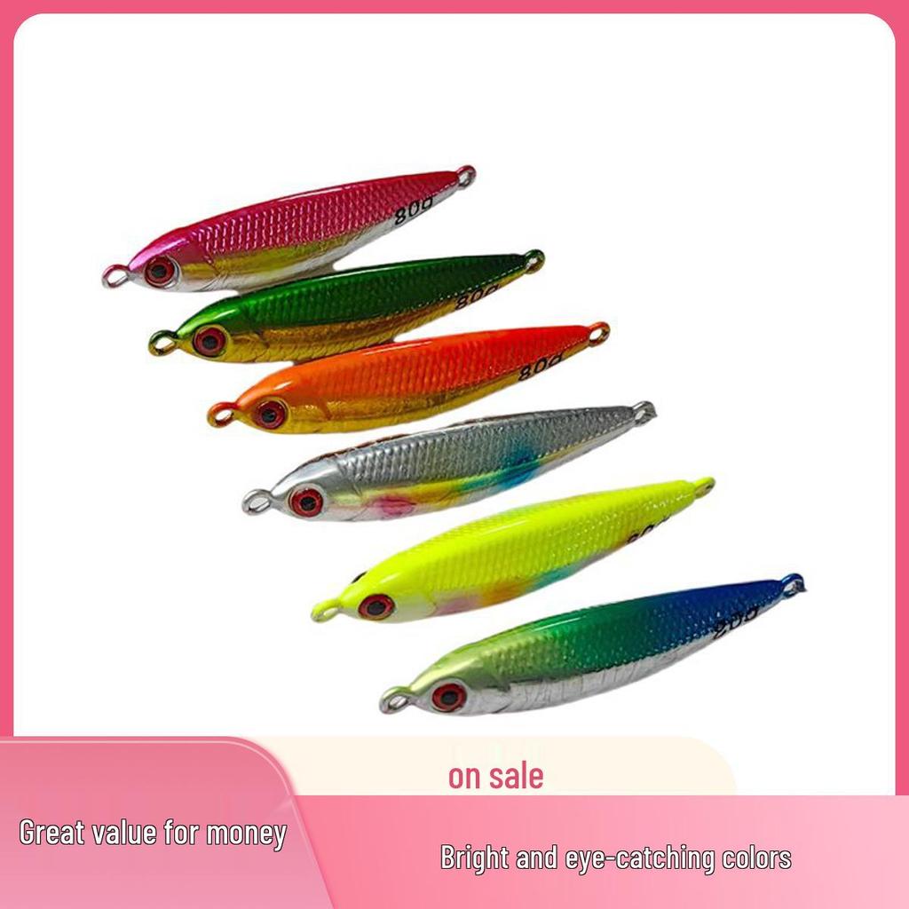Mackerel Iron Plate Bionic Fishing Lure with Hook for Shore Casting and Sea Fishing