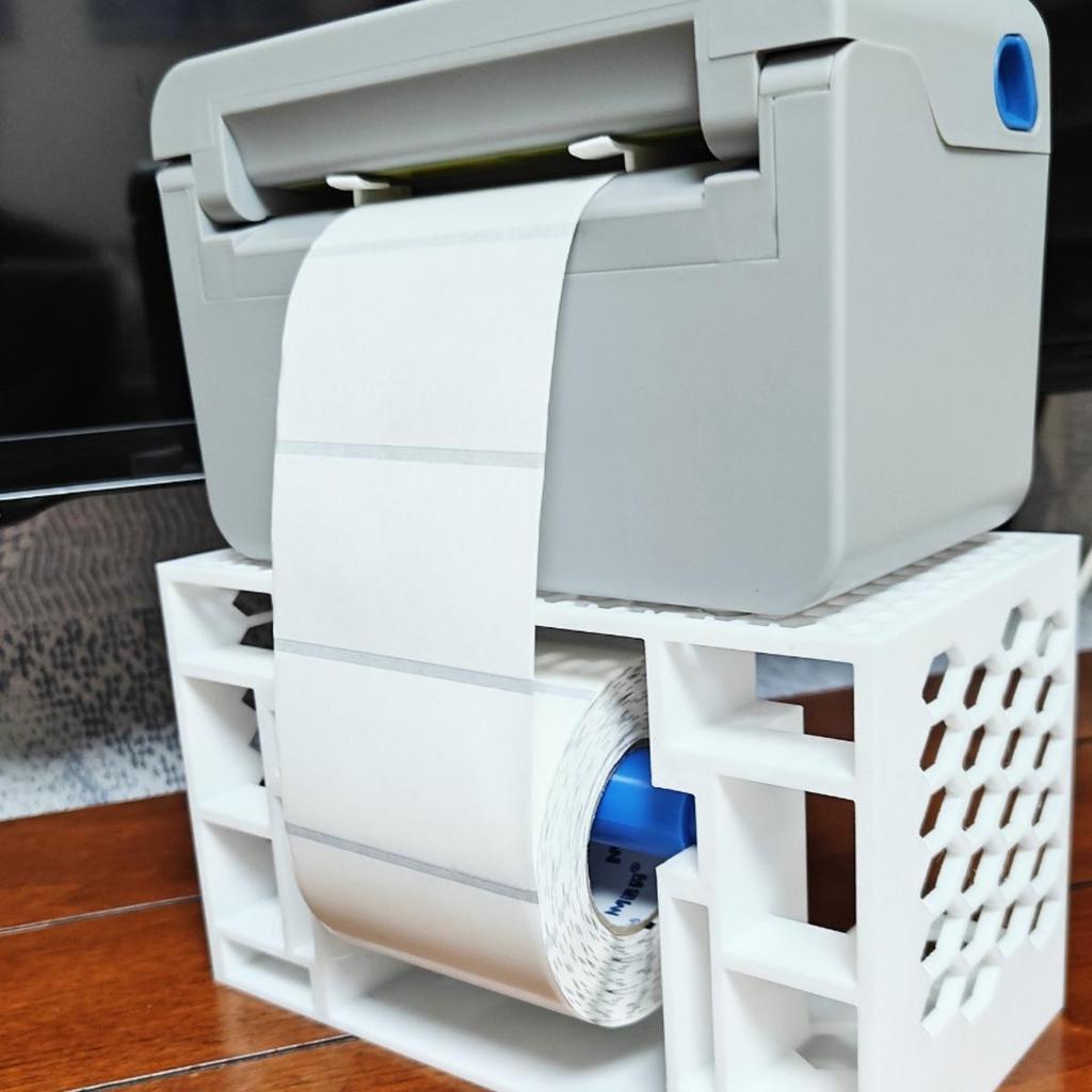 Thermodirektdrucker mit Multifunktionshalterung & Stauraum für Versandetikettenrollen