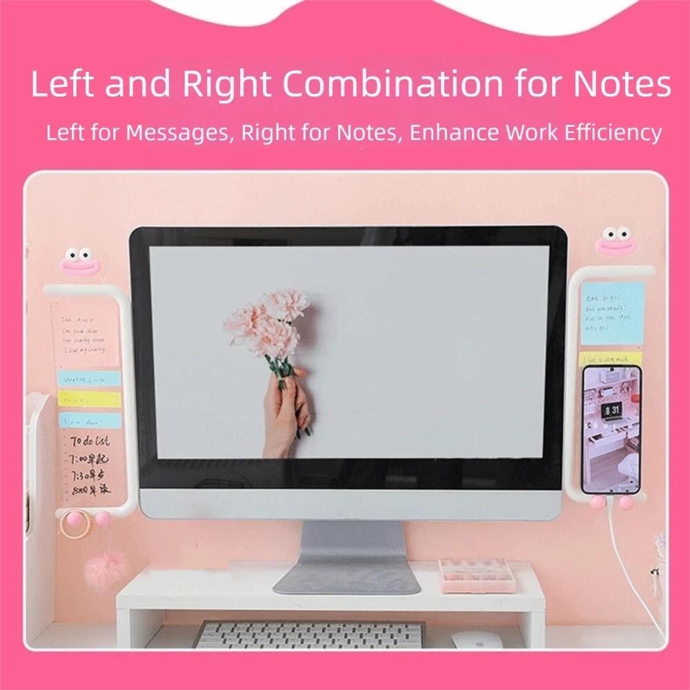 Transparent Computer Screen Message Board Self-adhesive Acrylic Computer Sticky Note  Memo Stand
