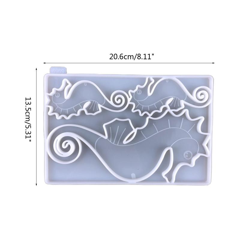 Seepferdchen Silikonform Fondant Zuckerdekor Kuchen Dekorationswerkzeuge Schokolade Gum Paste Geleeform Heimbackwerkzeug