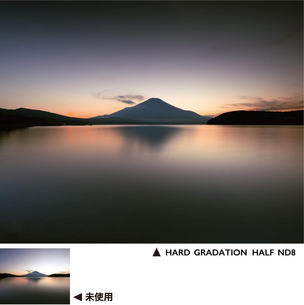 Kenko ND Filter Hard Gradation Half ND8 77mm for Light Amount Adjustment Repellent Coating Rotating Frame Made In Japan 014240 Water/Oil