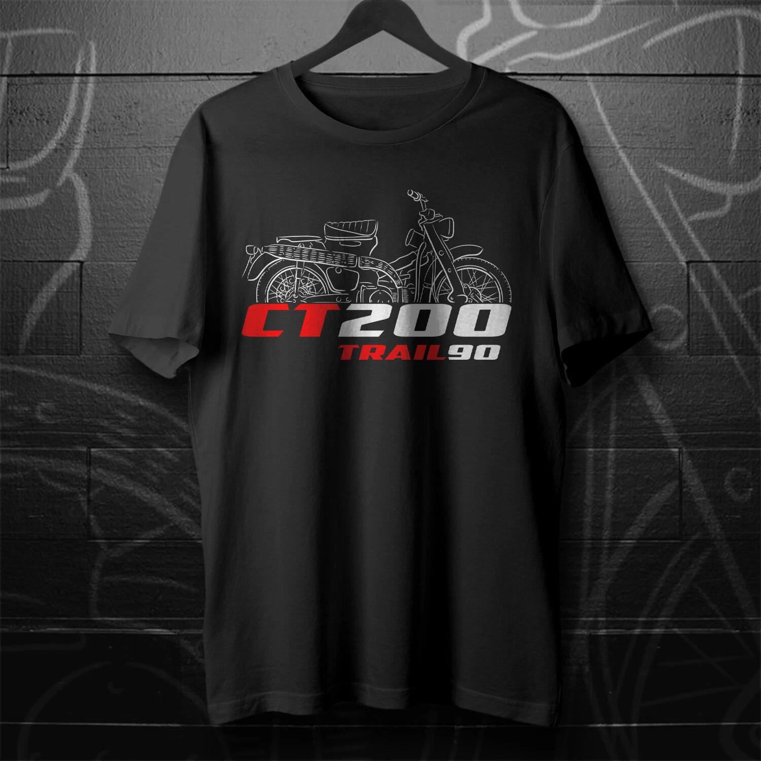 Black men s and women s T-shirt Honda CT200 Trail 90 1964-1968 - Motorcycle XXXXL