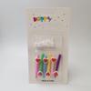 Creative Short Pole Light Body Birthday Cake Decoration Candle Ornament Red Pink Cartoon Love Heart Belt Base Cute