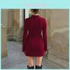 Sexy Streetwear Dress With Long Sleeves And Ruched Design For Youth Casual Wear
