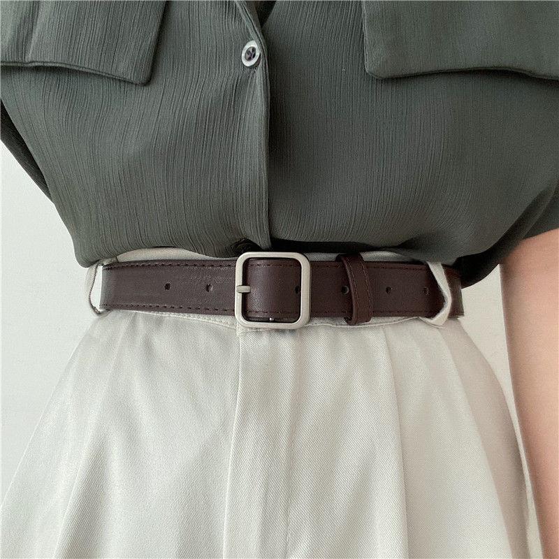 Contemporary Black Pu Decorative Belt With Stylish Details For Both Men Women And