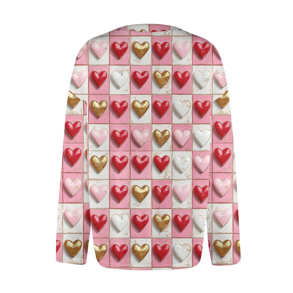 Damska modna dzianinowa kardigan z długim rękawem i guzikami