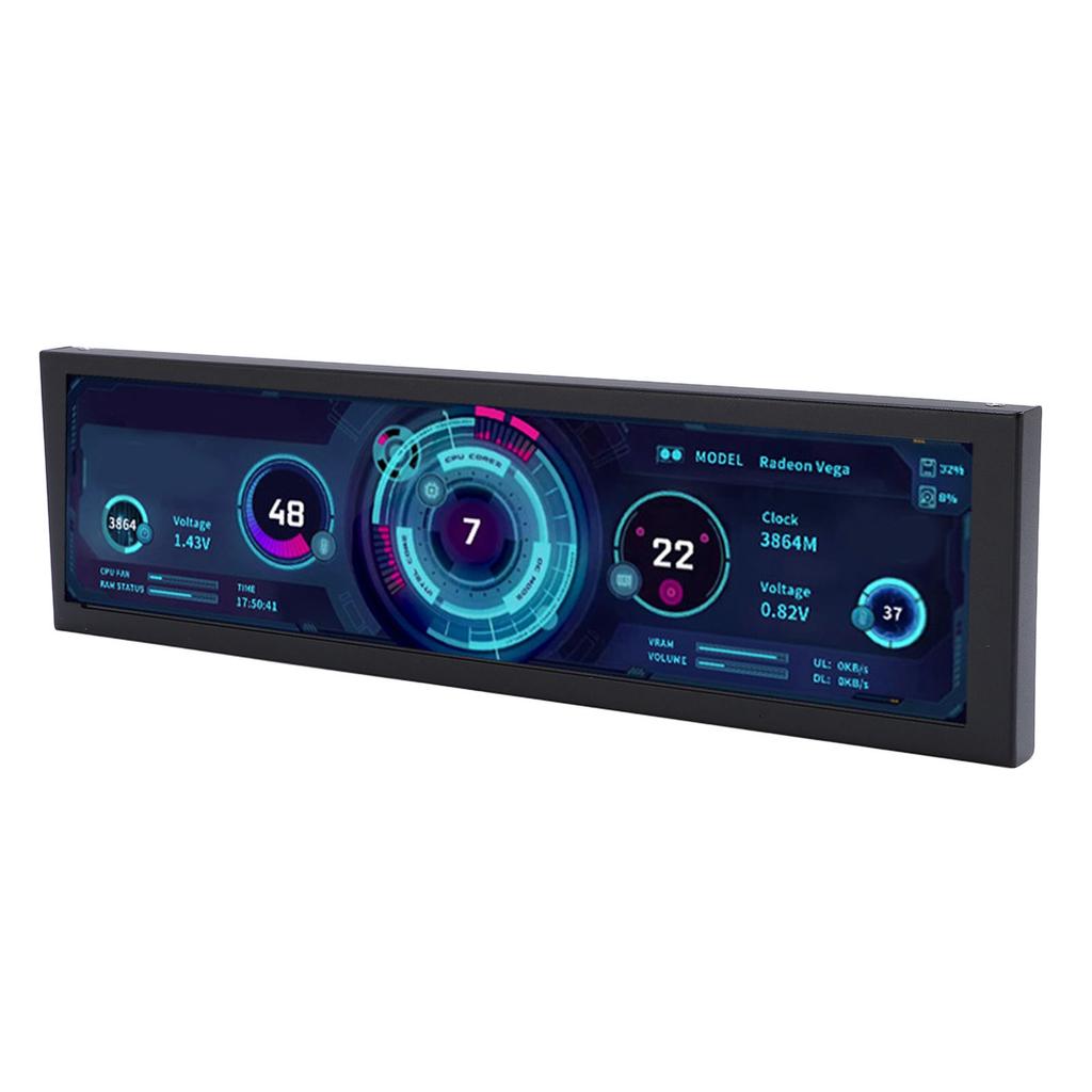 8,8 Zoll Bildschirm 1920x480 Auflösung Typ C PH Schnittstelle Kleiner Speicherkartensteckplatz Computer Zweitbildschirm