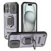 For iPhone 17 Case PC+TPU Kickstand Phone Protector with Lens Cover