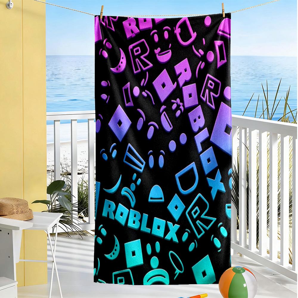 Roblox Beach Towel Super Soft Absorbent Comfortable Lightweight Suitable for Sports, Travel, Swimming, Yoga, Bathroom, Beach, And Pool