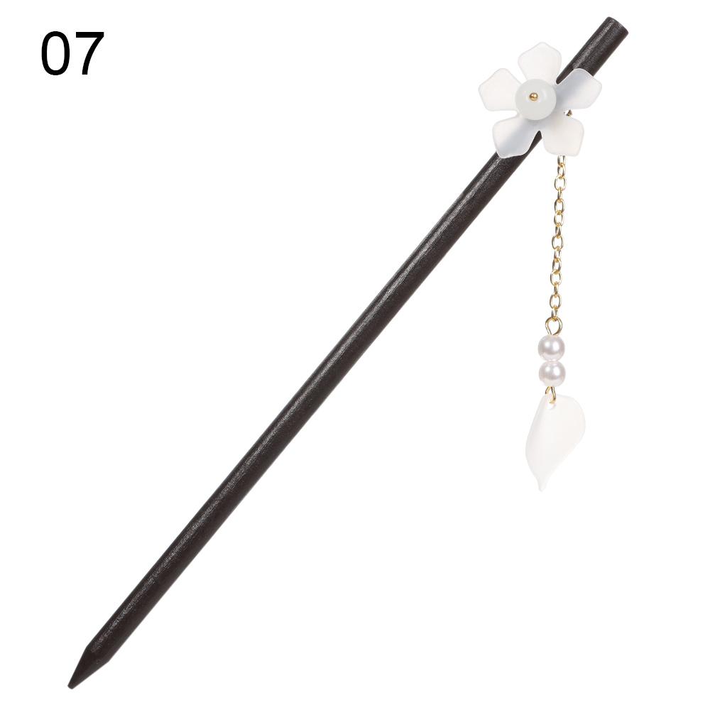 Ebony Tassel Retro Style Flowers Chopstick Hair Sticks Hair Styling Tools Hair Accessories Hairpin