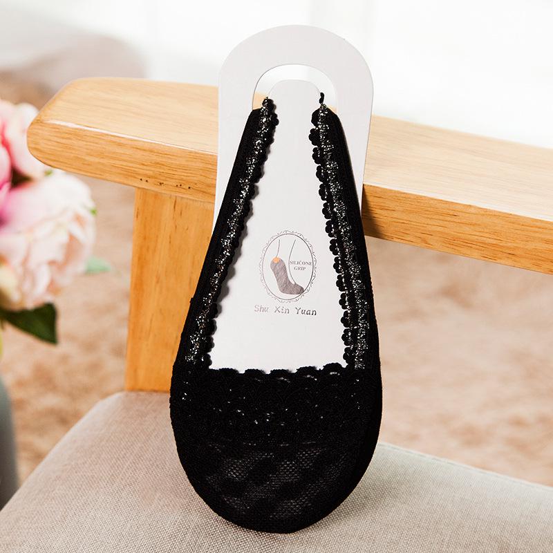 2021 Women's No-Slip Thin Lace Ankle Socks - Invisible Low-Cut Half-Foot Design for Summer