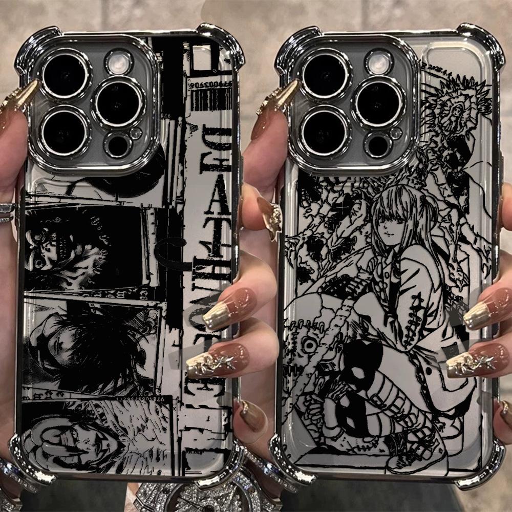 Luxury Deaths Notes Misa Plating Phone Case For Samsung A37 A57 A07 A36 A16 A06 A35 A55 A25 A26 A24 A14 A05 A04 4G 5G