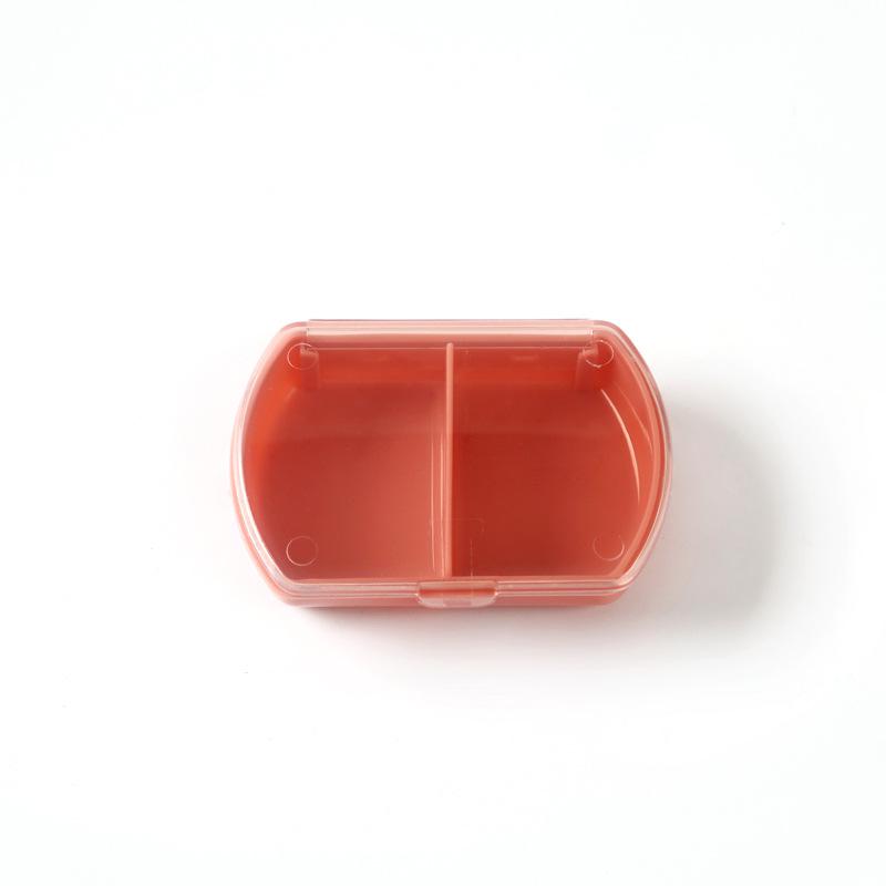 Portable Colorful 2-Compartment Pill Organizer Box