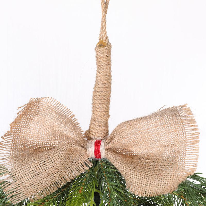 60Cm Christmas Wall Hanging Simulation Christmas Tree Window Door Wall Hanging Wreath Rattan Half Side Tree Wall Pendant