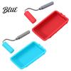 Silicone Paint Tray Mini Glue Roller with Tray Applicator Anti-slip Artistic Wall Painting Tool Handle Reusable Spreader for Woodworking,