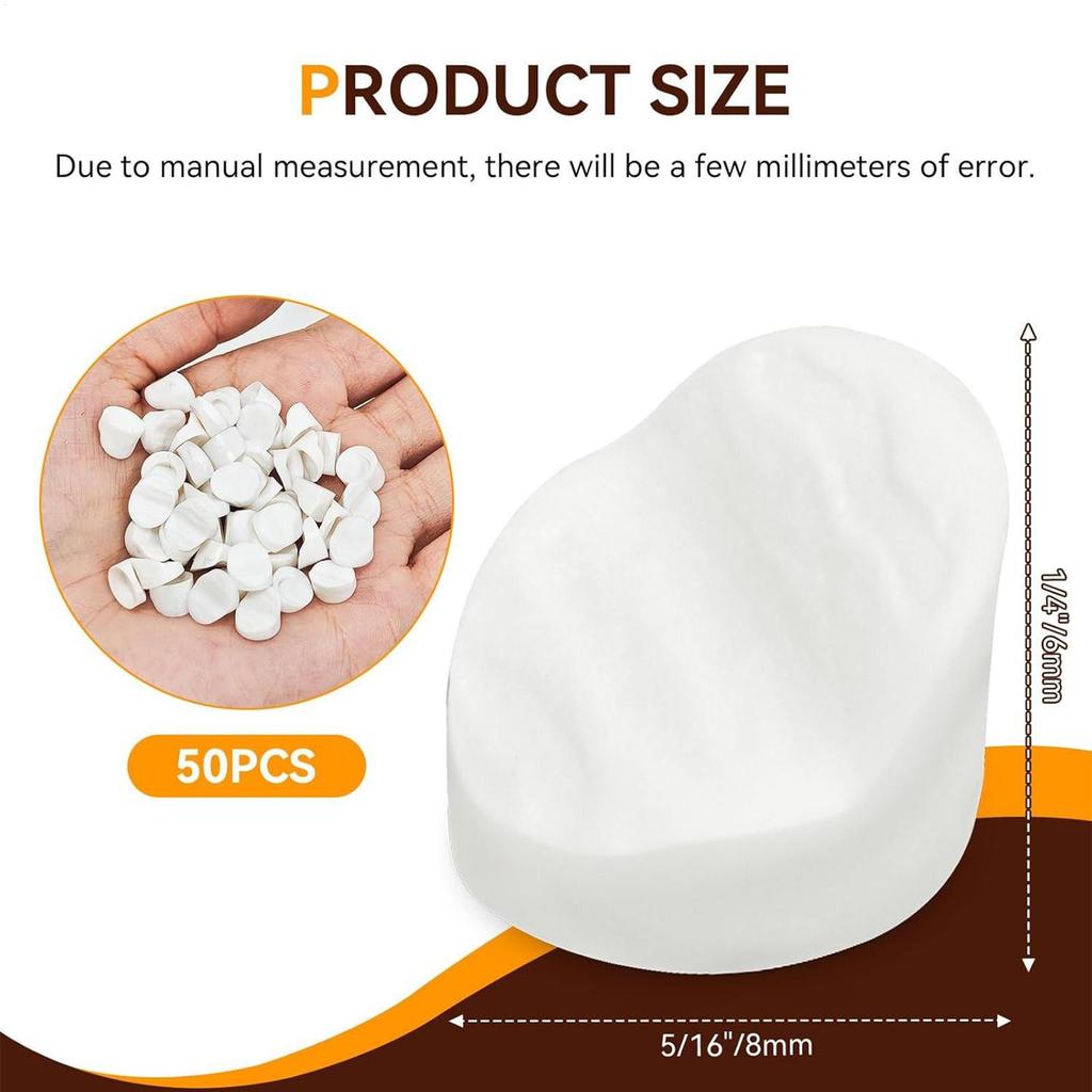 Zaślepki do otworów na śruby w drzwiach i oknach 50 sztuk Białe nasadki końcowe do drzwi i okien Osłony do otworów na śruby w ramach drzwi, okien, szafek, ogrodzeń