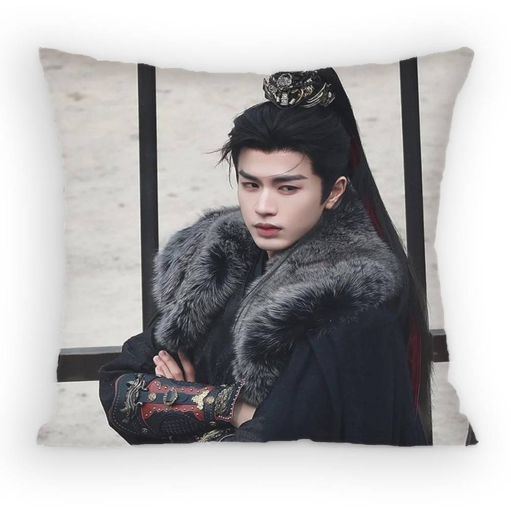 Zhang Linghe Pursuit of Jade Pillow Case Antidustmite Pillowcase Invisible Zipper Silky Sofa Cushion Cover for Bedroom
