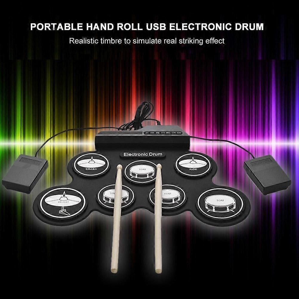 Hand Rolled Electronic Drum Percussion Instrument Silicone USB Electronic Drum
