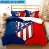 3PCS Atletico Madrid Crest Bedding Set For Bedroom, Dormitory,Including 1pc Duvet Cover And 2pcs Pillowcases Large size Fan gift