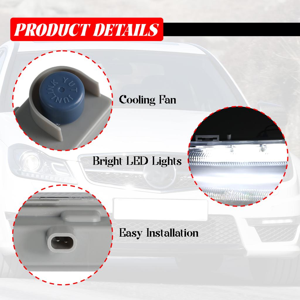 1x Linke Seite Auto Für Mercedes Benz E350 C350 C250 W204 W212 R172 Vorne LED Tagfahrlicht Tagfahrlicht 2049068900 Weiß