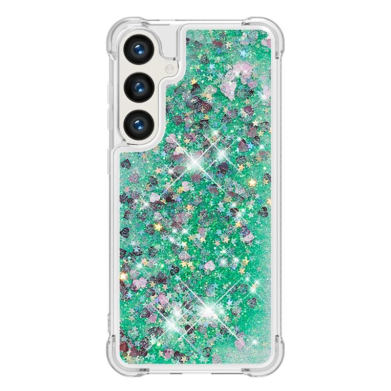 S24 Fe Case On For Funda Samsung Galaxy S24 FE Cover Glitter Dynamic Liquid Case For Samsung S 24 Ultra S24+ S24FE Cases Coque