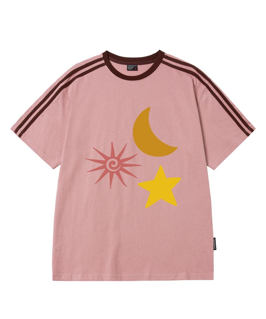 Deulousi Dw Sun & Moon Track Short Sleeve T-Shirt 5 Colors (Type B)