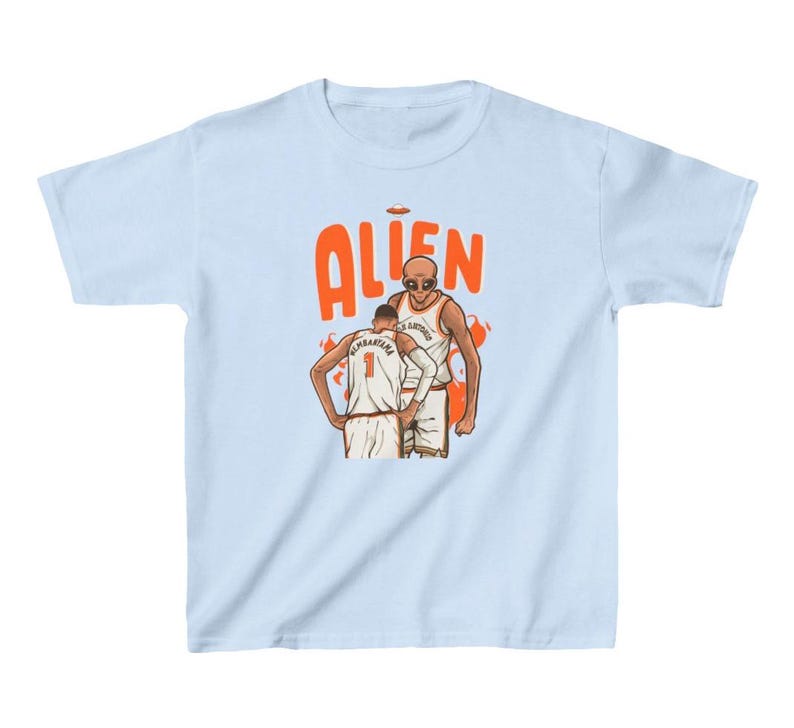 Toddler T-Shirt Victor Wembanyama Alien Cartoon Tee Kids Sizes