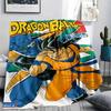 Coperta in Flanella con Stampa Personaggi Dragon Ball, Alta qualità Confortevole per Tutte le Stagioni, Arredamento per la Casa, Calore e Comfort, Perfetta per Regali di Natale