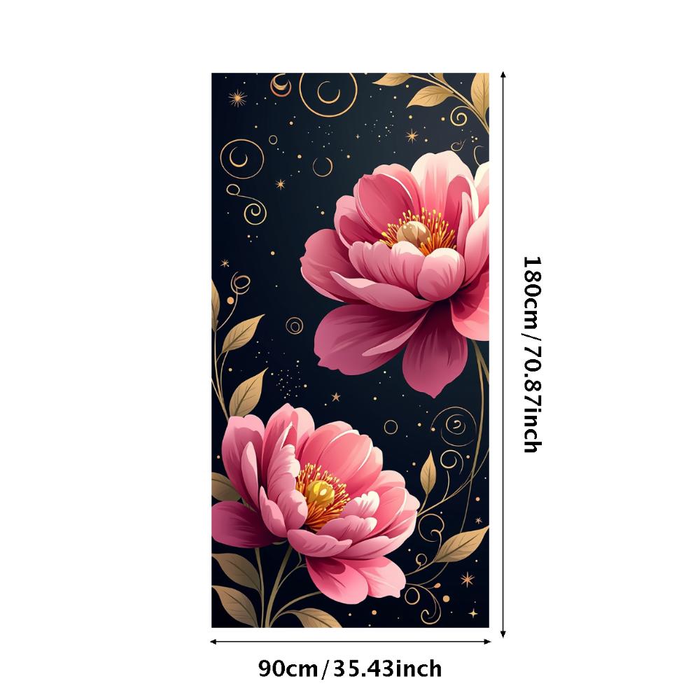 Peony Rose Flower Banner Backdrop Spring Outing Wedding Decor Photography Background Party Decoration Event Photo Shoot Supplies