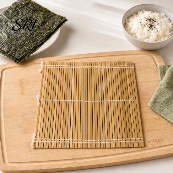Tappetino per Arrotolare Sushi in Bambù, Strumento per Fare Sushi con Alghe Nori Fatto in Casa per Casa E Ristorante