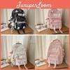 Style Girls Backpack With Multiple Compartments And Nylon Material For School Learning