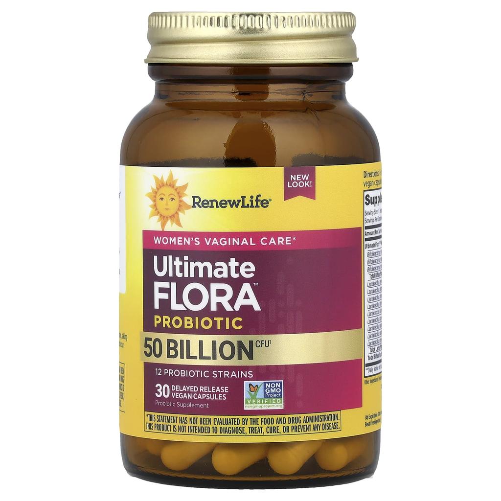 Ultimate Flora, Vaginal Probiotic for Women, 5 Billion, 30 Veggie Caps