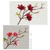 3 Heads Artificial Magnolia Flower Accessories Multicolor Simulation Flower Stem Yulan Flower Green Leaves Faux Lotus Flower
