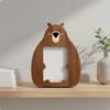 Cadre Photo Chat Dessin Animé Support en Bois Animal de Bureau pour Chambre d'Enfant