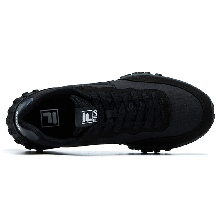Fila Pacer Ткань Синтетическая кожа Удобные Низкие Повседневные Кроссовки Мужские кроссовки Черный F12M124154FBK