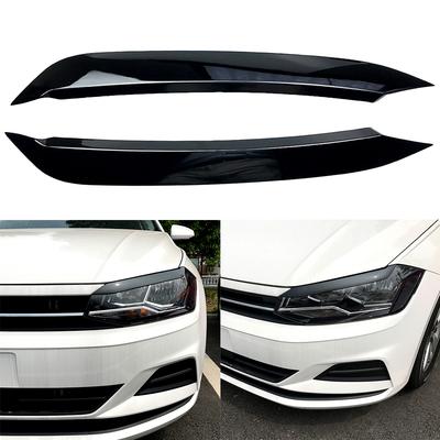 For Volkswagen VW Polo MK6 2019 2020 2026 2026 2026 Head Light Front Lamp Sticker Decoration Cover Trim Styling Accessories