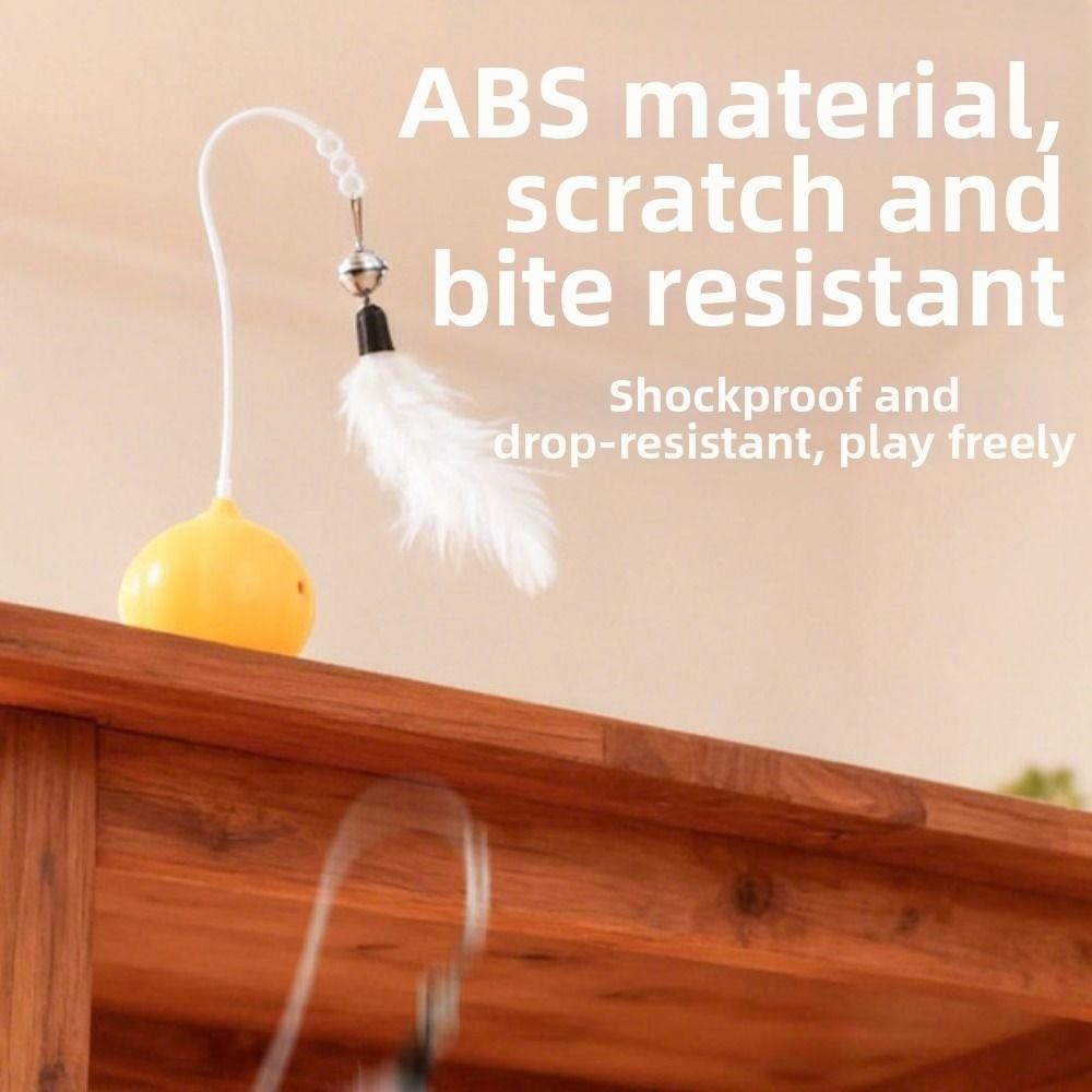 Kreatives Katzen-Wackelspielzeug 360-Grad-Drehung Zwiebeldesign Katzen-Infrarot-Interaktives Spielzeug mit Federglöckchen Bissfest