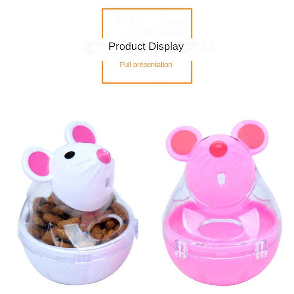 Dispenser Cibo Giocattolo Premi Interattivo Plastica Conveniente Bello Esercizio Allenamento Giocattoli Cibo Tumbler Gatto Topi Divertente Interessante