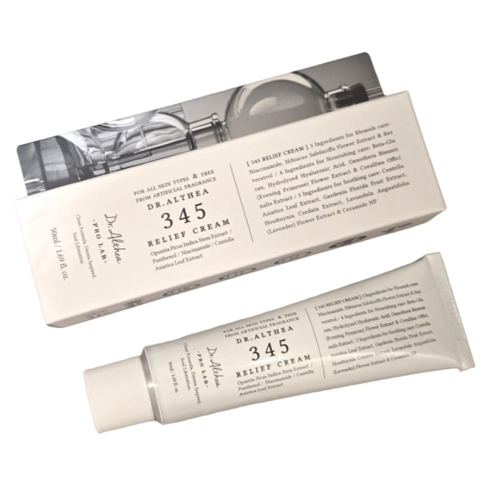 DR. Elshea 345 Relief Cream 50ml – Beruhigende & Hautreparierende Feuchtigkeitspflege