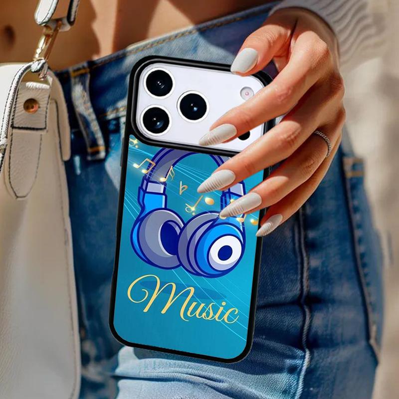 Musical Music Note Phone Case For iPhone 17 Air 14 15 13 12 Max Cover For Apple 16e 11 Pro Max Plus Coque