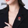 Wear-resistant Lapel Pin Memorial Day Flower Brooch Commemorative Soldier Patriotic Metal Tribute Wear-Resistant Anti-Rust Badge