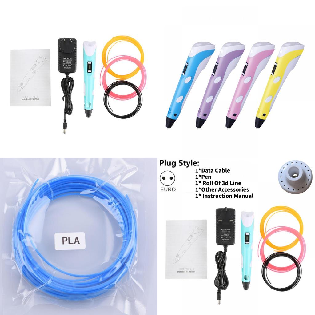 3d Printing Pen With 12color Pla Filament For Kids And Students Gift