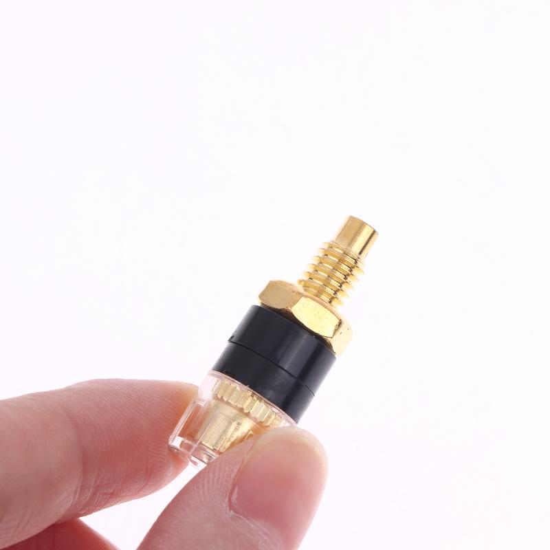 4/10Pcs Brass Terminal Connector With Transparent Shell Banana Plug Socket 4Mm Gold Plated Hifi Speaker Amplifier Binding Posts