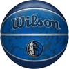 Wilson NBA Team Tiedye Dallas Mavericks Basketball Outdoor Size 7 24.5cm Blue