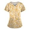 V-Neck Work Clothes Unisex Pet Grooming Uniforms Institutions Beauty Salon Scrubs Tops Scrubs Tops Spa Uniforms Print Shirt A50